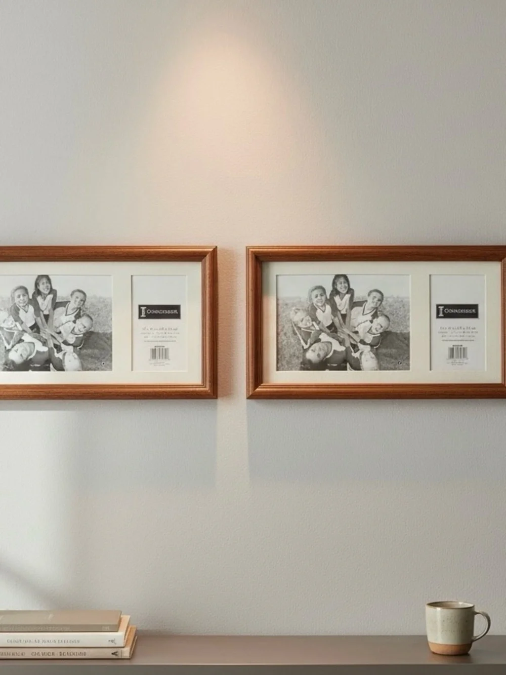 Pair of Connoisseur Wooden Matted Sports Class Picture Frames 12x6”